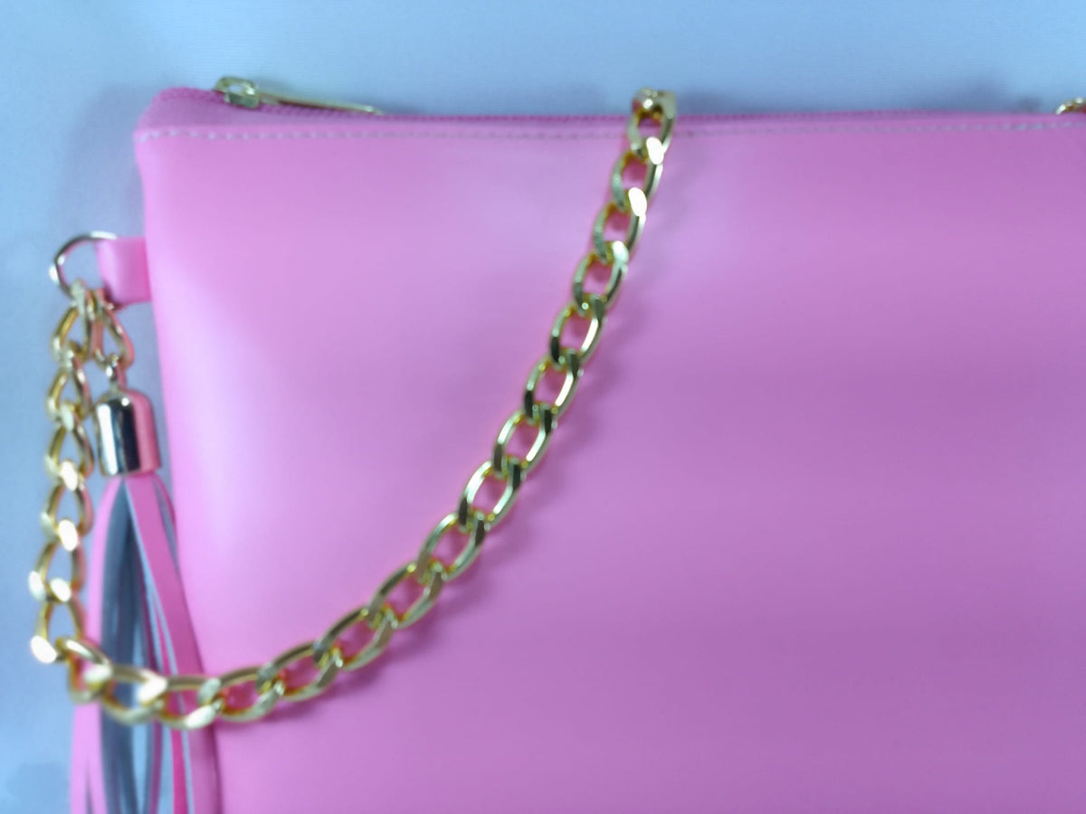 Bolso de piel color Fucsia marca Piel Guerrero