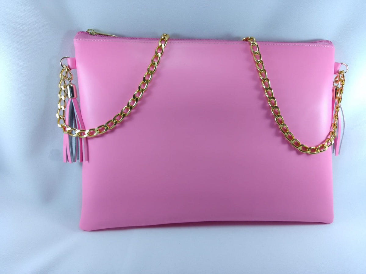 Bolso de piel color Fucsia marca Piel Guerrero