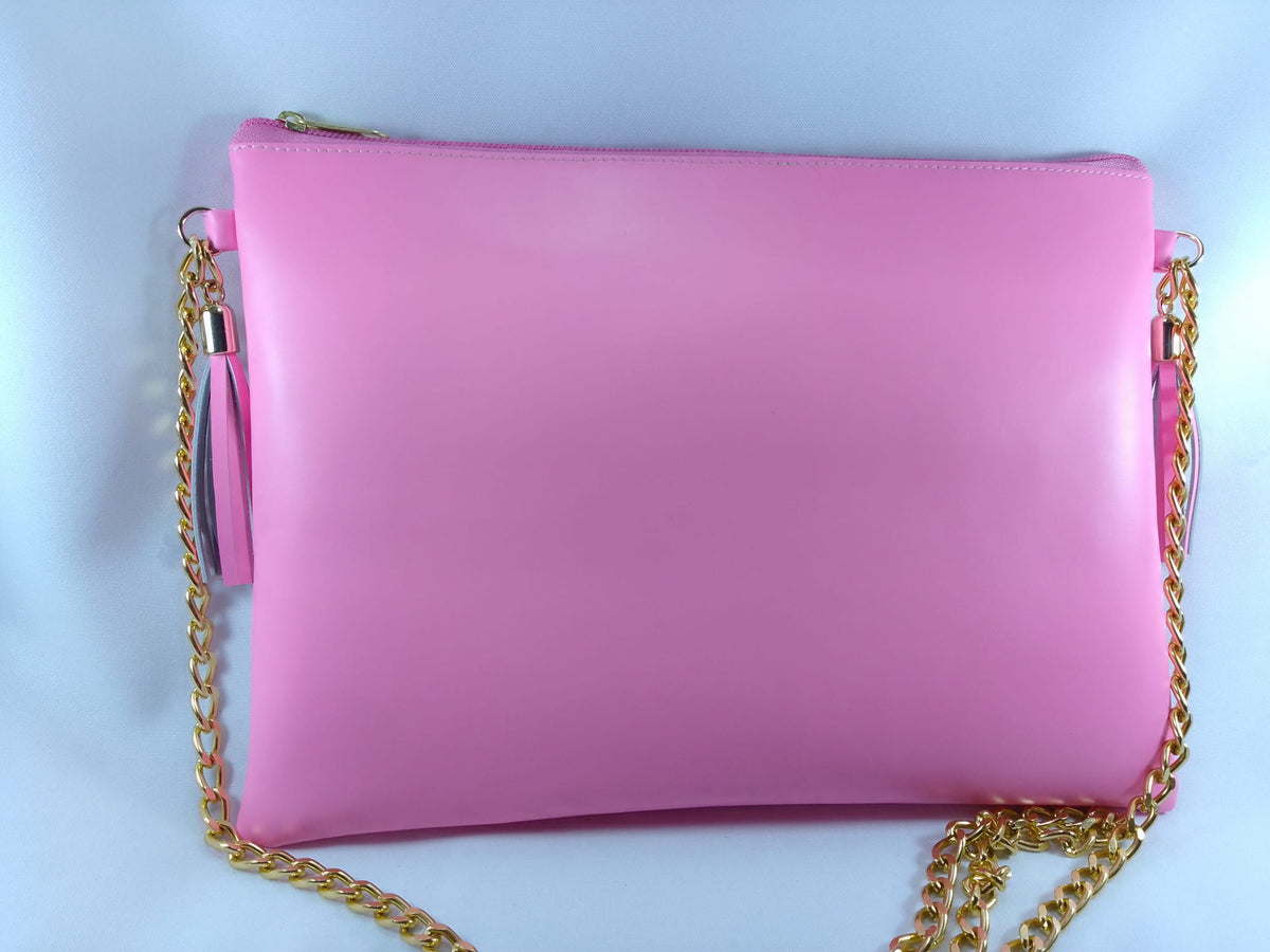 Bolso de piel color Fucsia marca Piel Guerrero