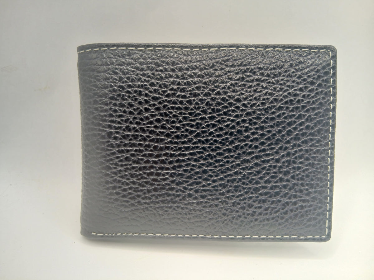 Cartera de piel 423 color azul marino marca piel Guerrero
