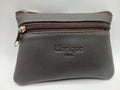Monedero cremallera color marron marca piel Guerrero