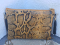 Bolso de cadena color mostaza marca Piel Guerrero