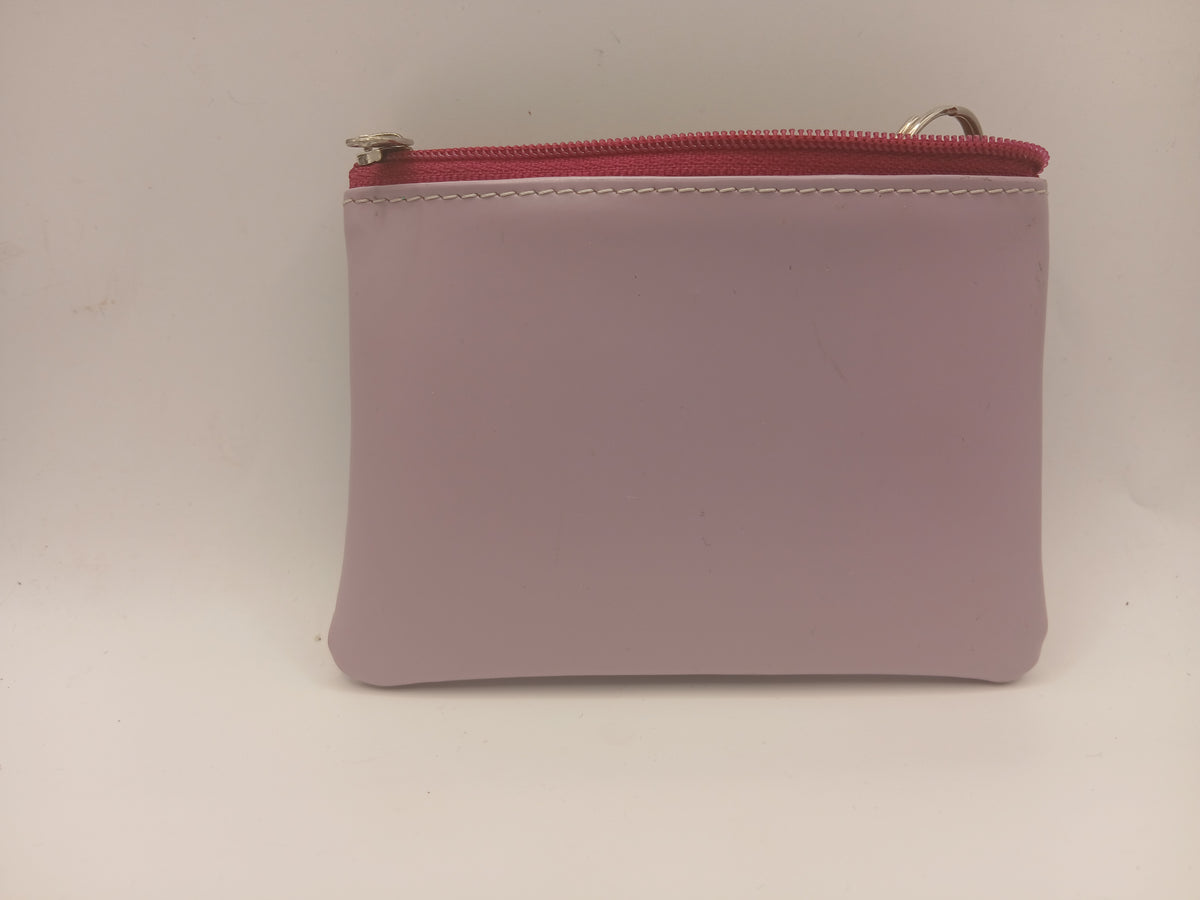 Monedero cremallera 100 color morado marca piel Guerrero