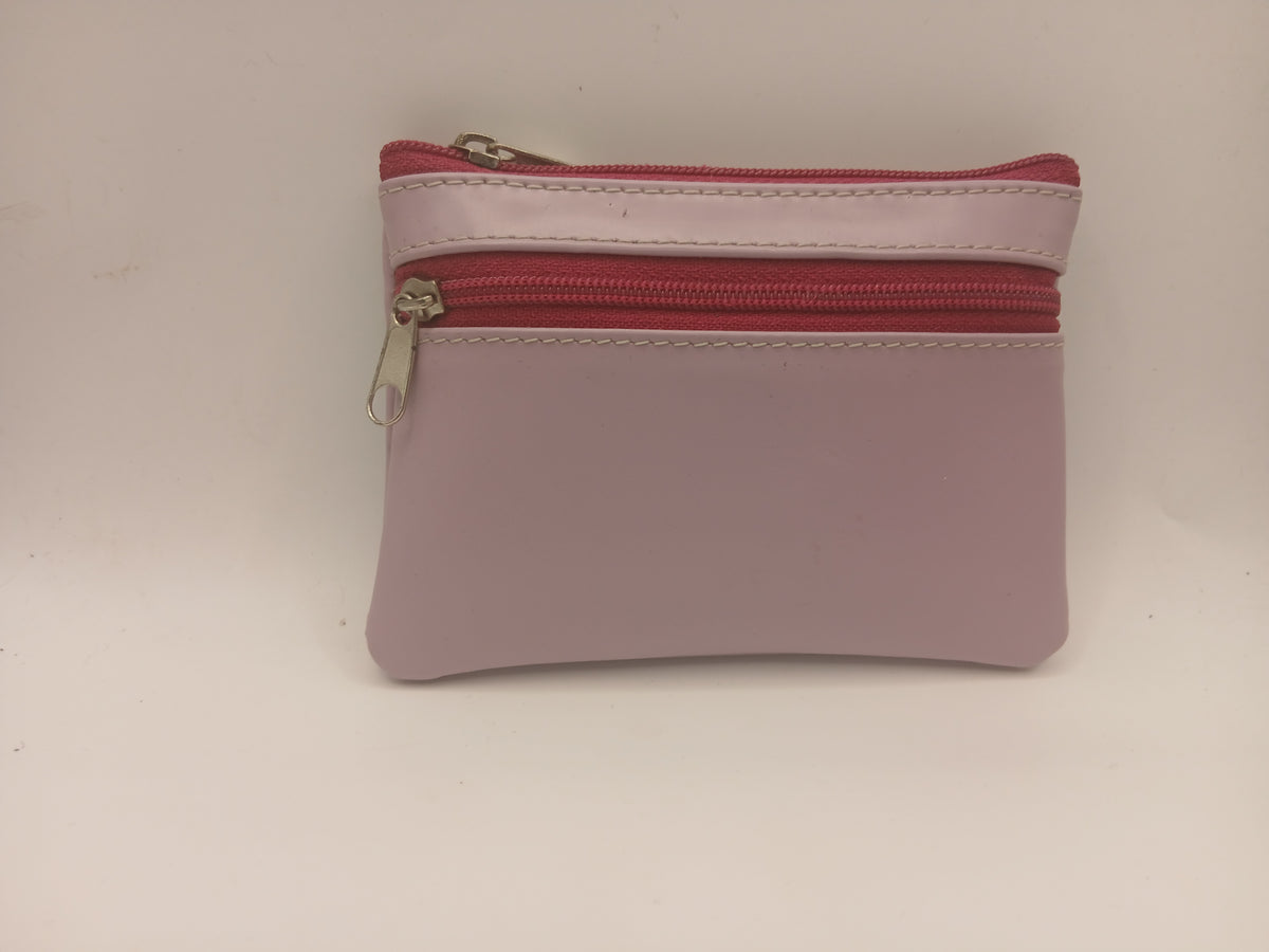 Monedero cremallera 100 color morado marca piel Guerrero