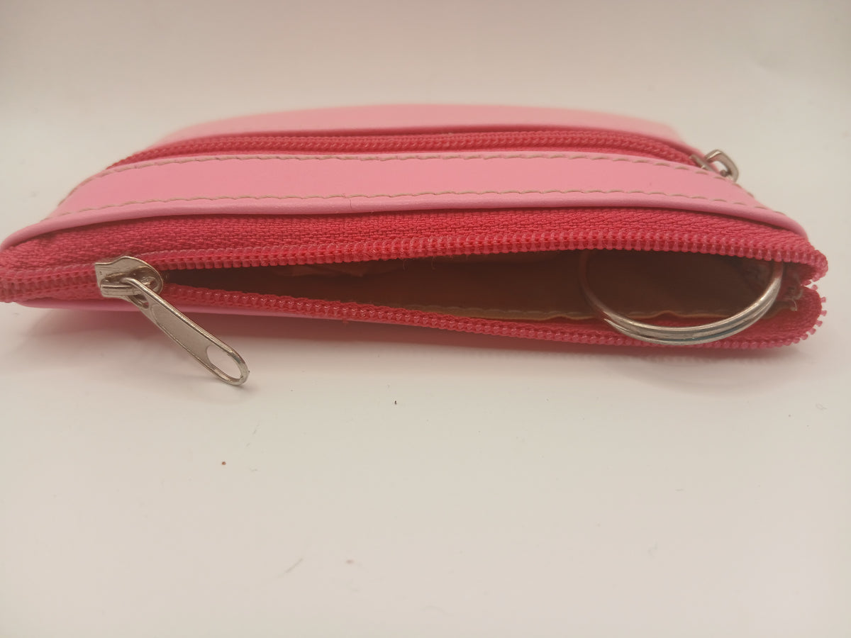 Monedero cremallera 100 color fucsia marca piel Guerrero